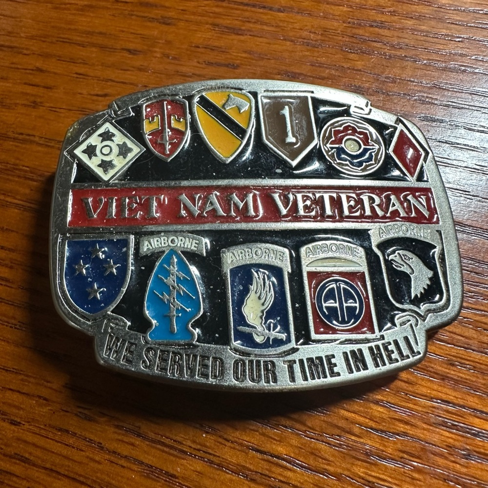 Vietnam Veteran Belt Buckle             Vintage✨